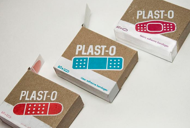 【Plast-O】創可貼產品包裝設計欣賞